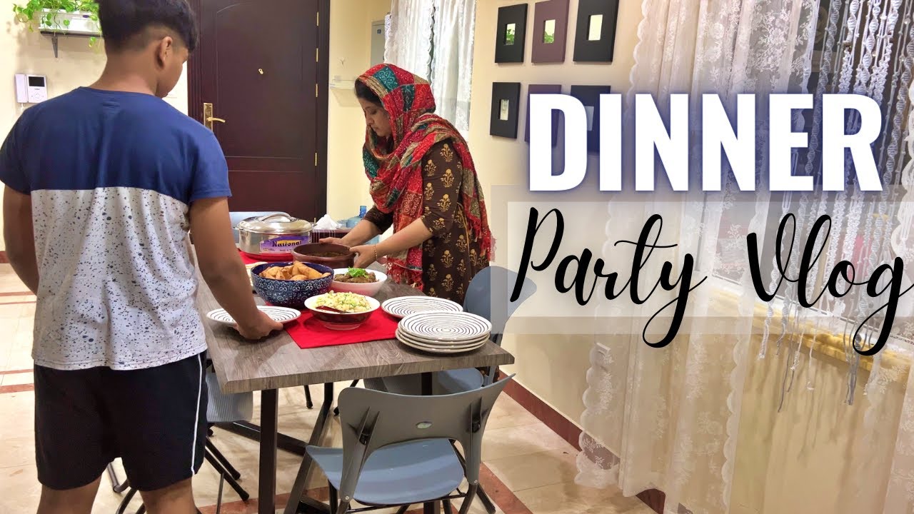 Quick Dinner party Vlog | Afghan Chicken | Easy Banoffee Pudding | Fish Curry | Batura | Kheema