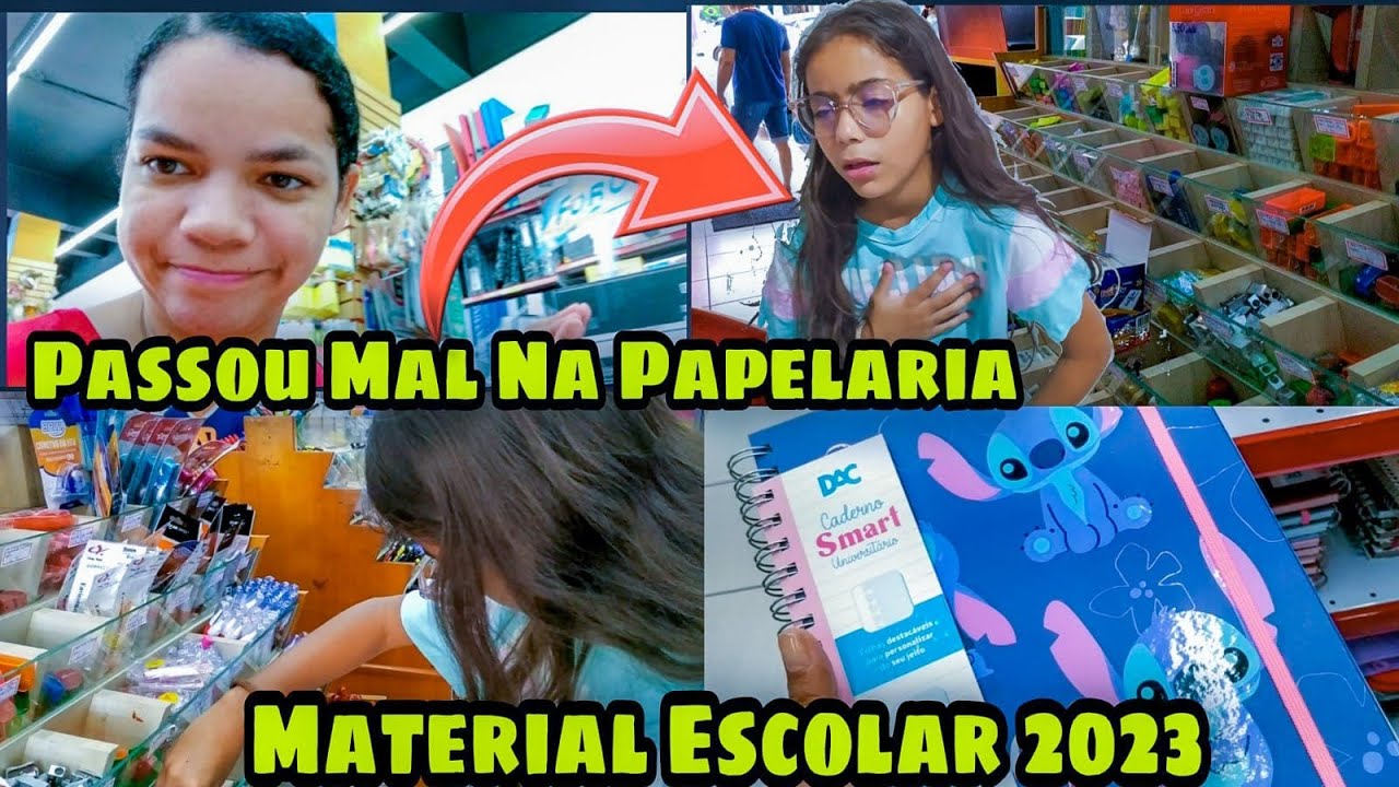 😱MINHA FILHA PASSOU MAL COMPRANDO MATERIAL ESCOLAR 2023