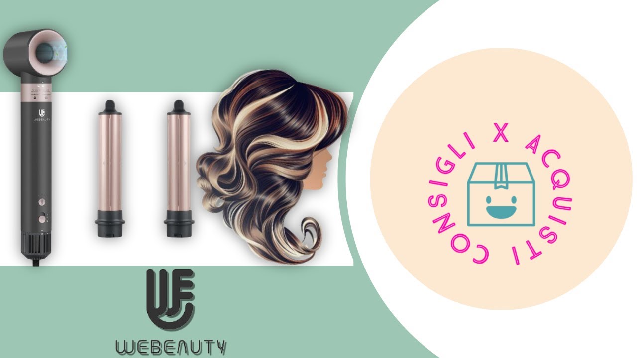Webeauty Hype Air: Asciugacapelli Professionale con asciugatura ultrarapida e funzione arricciante