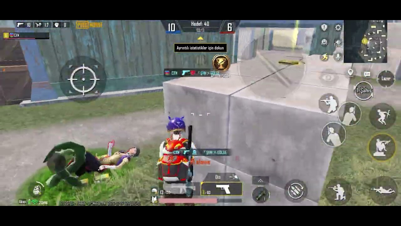 Takipçim ile vs attım(elim ısınık değildi)#keşfete düşşş #pubg mobile 