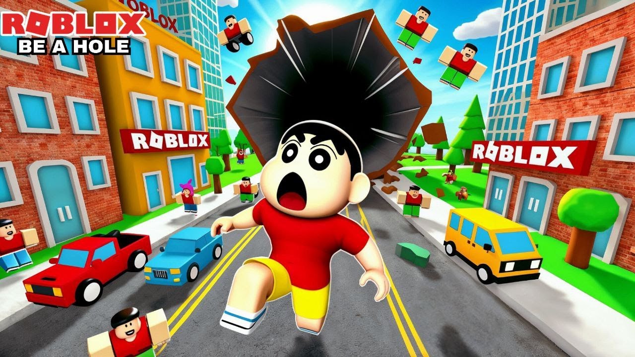 Be A Hole Survival Gameplay in Tamil | GAMING WITH SHINCHAN