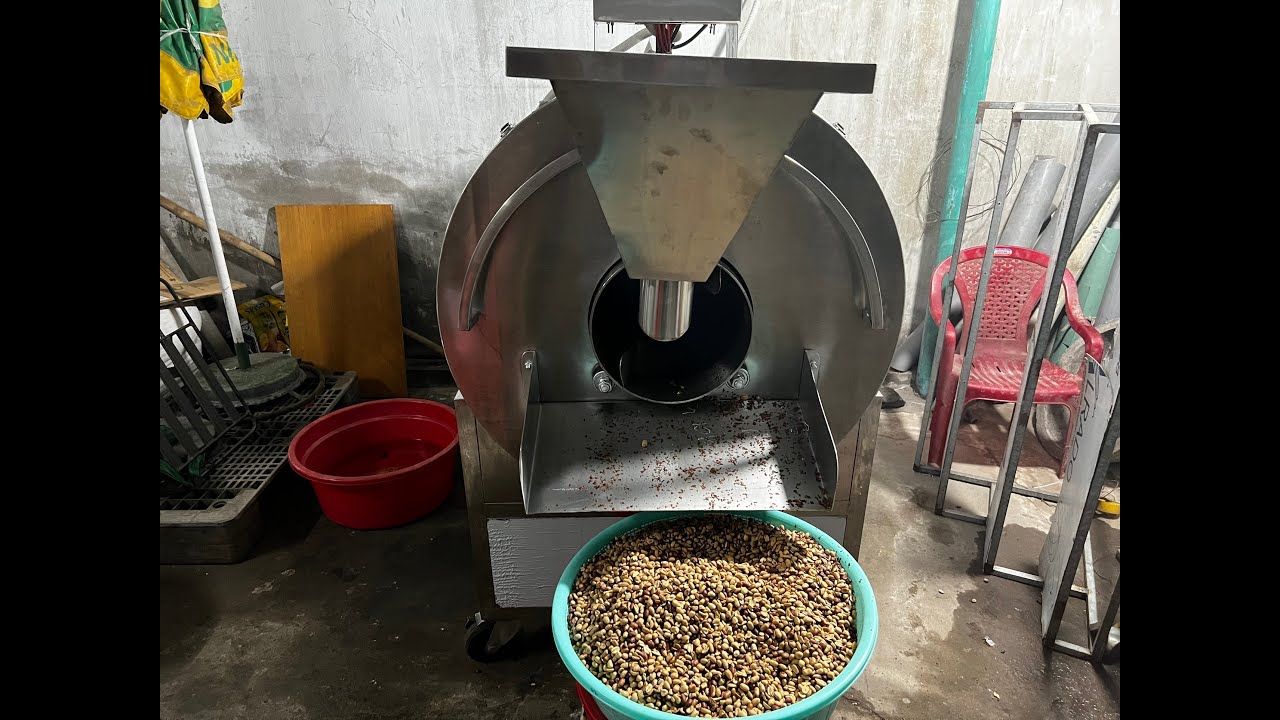 MÁY RANG ĐẬU PHỘNG RANG LẠC BẰNG ĐIỆN TỰ ĐỘNG. BÀN GIAO-LẮP ĐẶT-HDSD MÁY RANG HẠT TẠI HÓC MÔN TP HCM