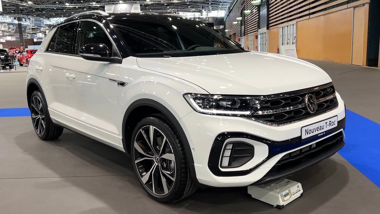 НОВЫЙ Volkswagen T-ROC R-Line 2022 - ПЕРВЫЙ ВЗГЛЯД И ВЗГЛЯД (экстерьер, салон, багажник)