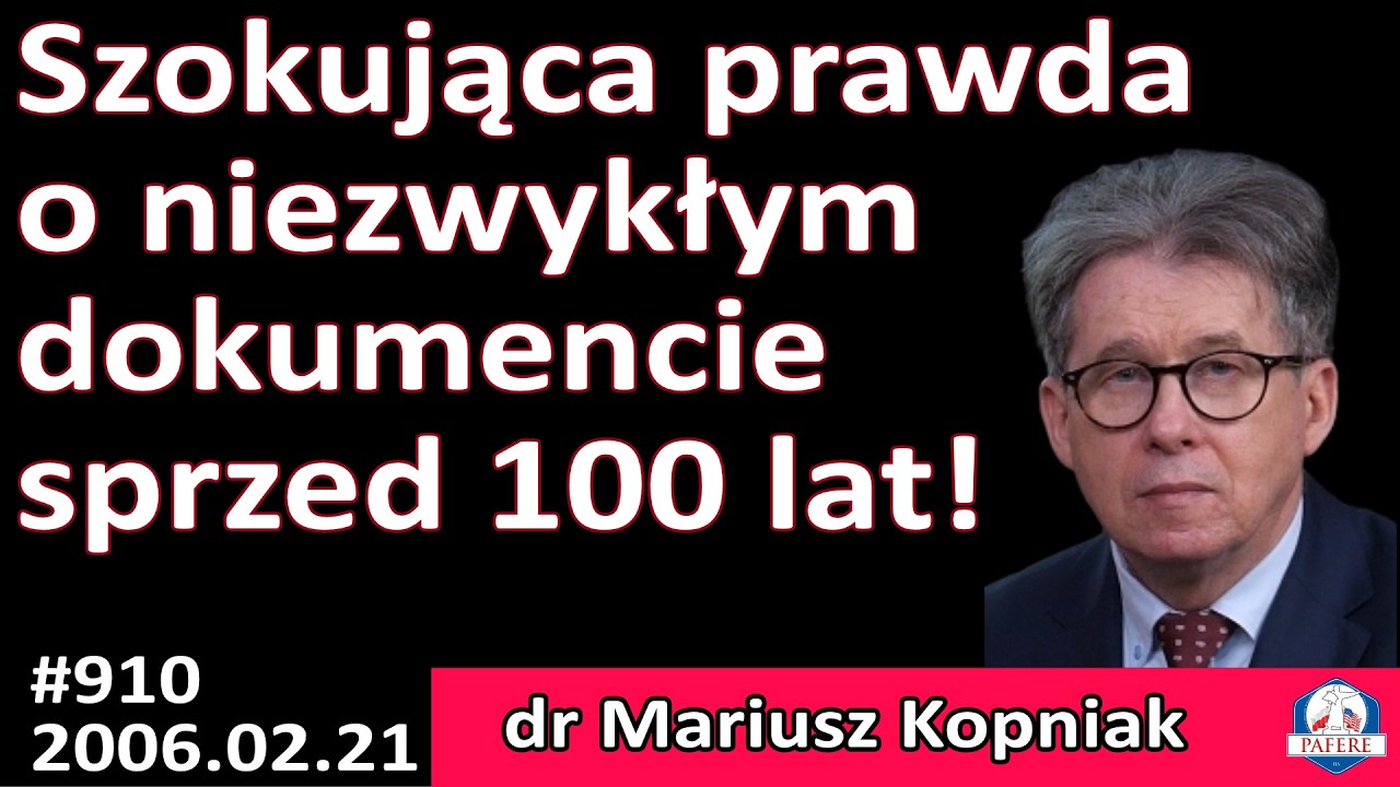 910 Polska zawdzięcza swój byt Stanom Zjednoczonym? Szokująca prawda o dokumencie sprzed 100 lat!