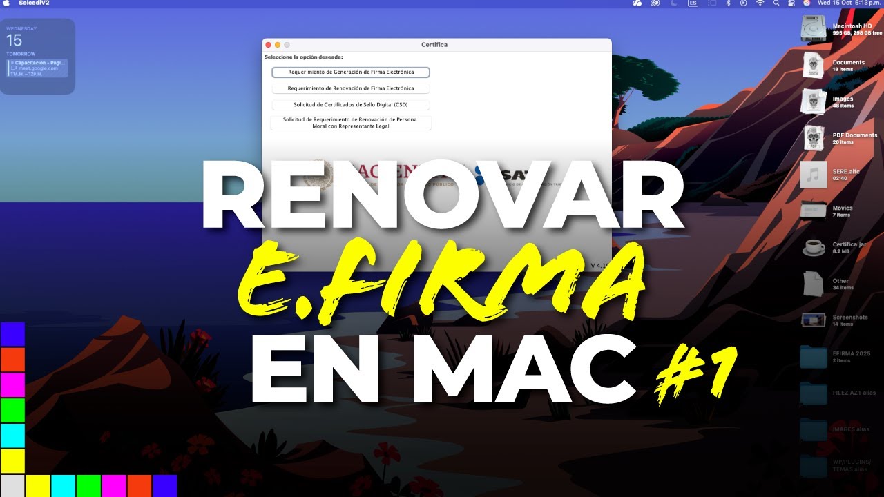 C&oacute;mo Renovar tu e.firma del SAT descargando e instalando Certifica para Mac en 2025 | Parte 1