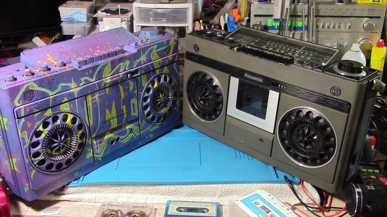 Panasonic RS-466S Restored Cassette play boomboxlife boombox