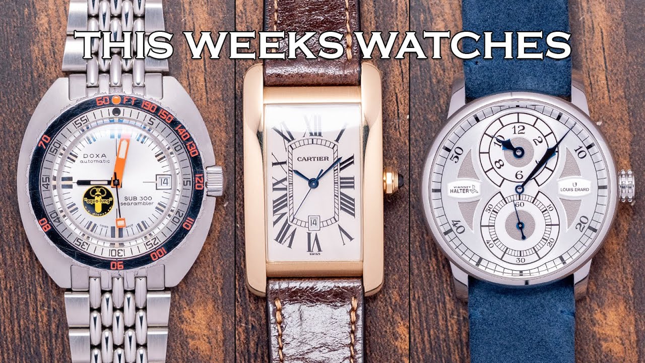 Часы этой недели: Cartier Tank Americaine, DOXA Searambler, LE x Vianney Halter и другие [EP238]