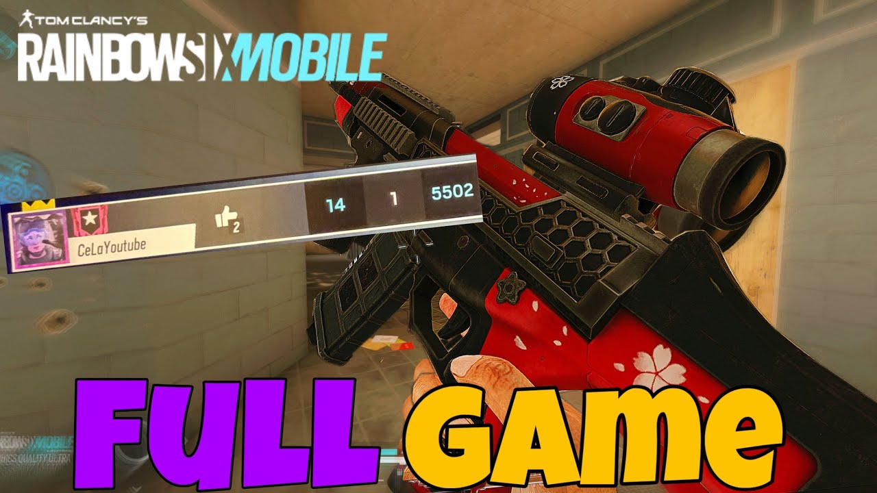 Rainbow Six Mobile Soft Launch Gameplay FULL Game  !! Master Rank Player 