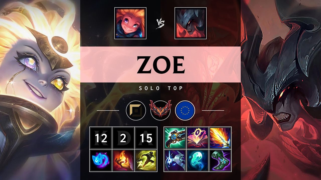 Zoe Top vs Aatrox - EUW Grandmaster Patch 25.21