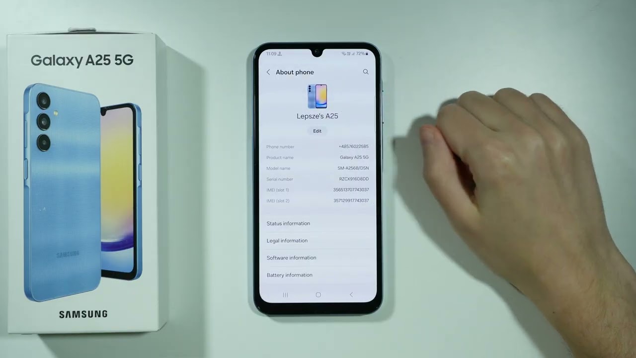 Samsung Galaxy A25 5G: How to Rename (Change Phone Name)