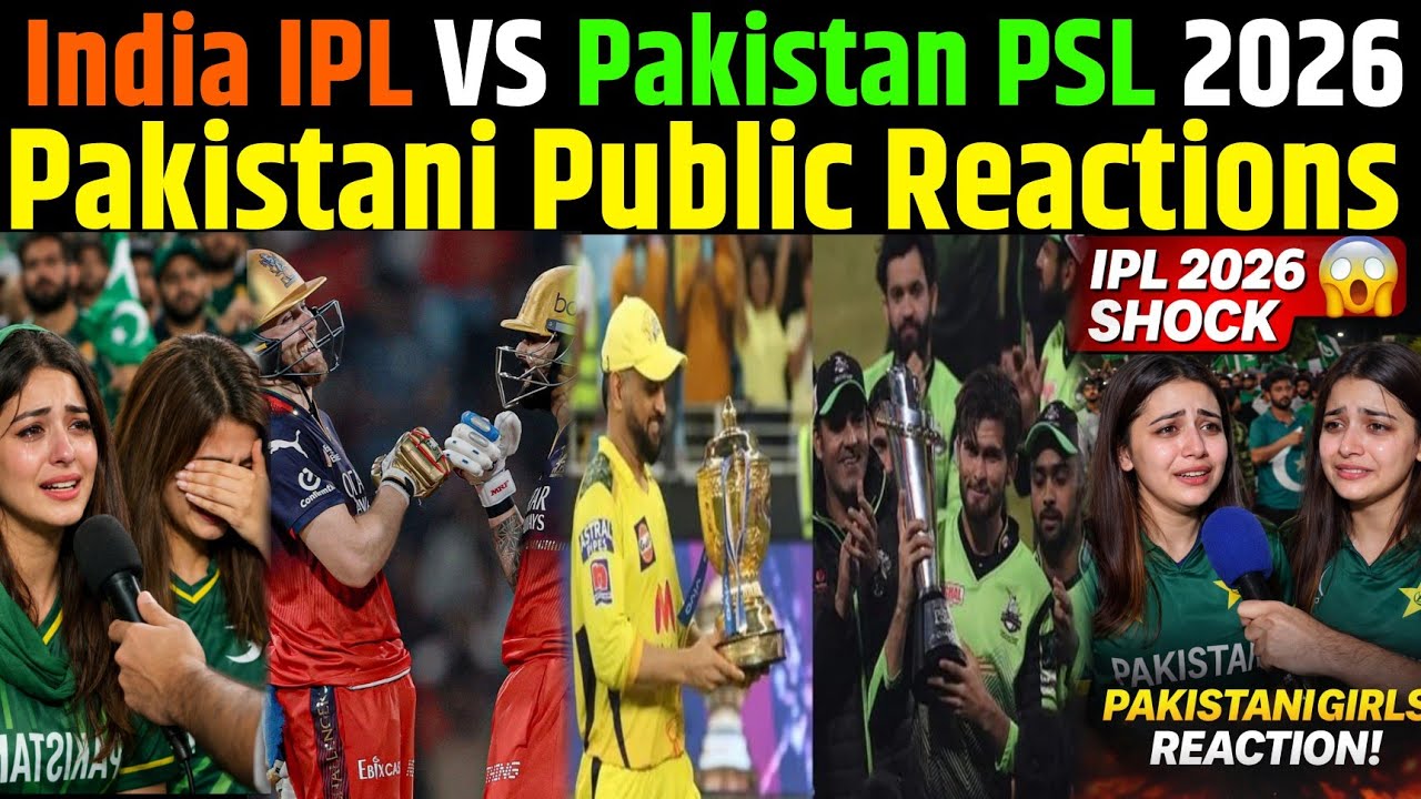 IPL 2026 Pakistan Public Reaction | PSL Reject Players Join IPL Pakistani Girls Crying Reaction