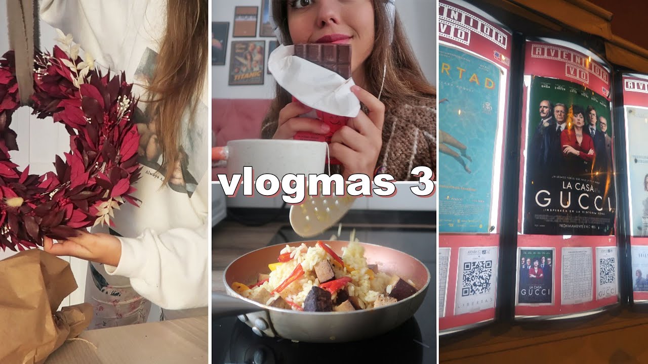 VLOGMAS 3 🎬 l Chocolate con leche SALUDABLE, Decoración Navideña y House of Gucci