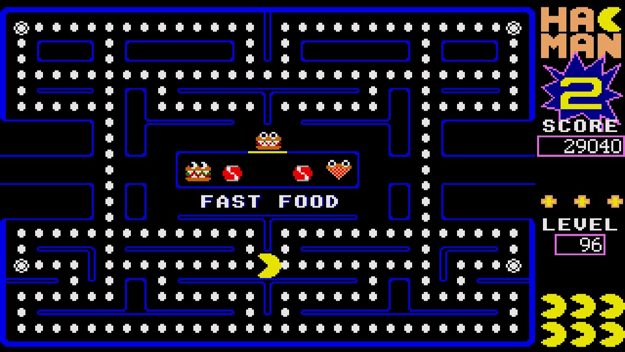 ATARI ST FAST FOOD УРОВЕНЬ 96 HACMAN II HAC MAN 2 PACMAN PAC MAN HACK CLONE Дэвид Баггет ELEMENTS
