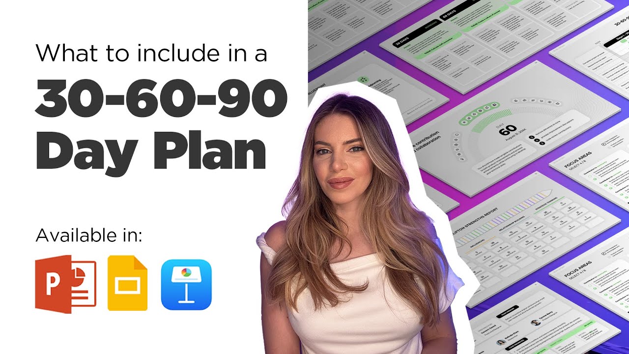 What to include in a 30 60 90 Day Plan - Presentation Template