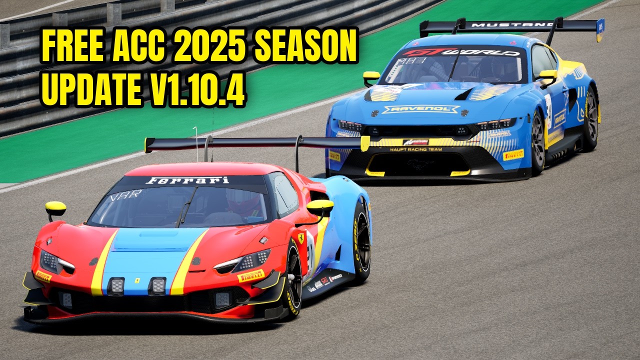 Ferrari 296 GT3 vs Free ACC 2025 Season Update GT3 cars at Imola. Assetto Corsa Competizione v1.10.4