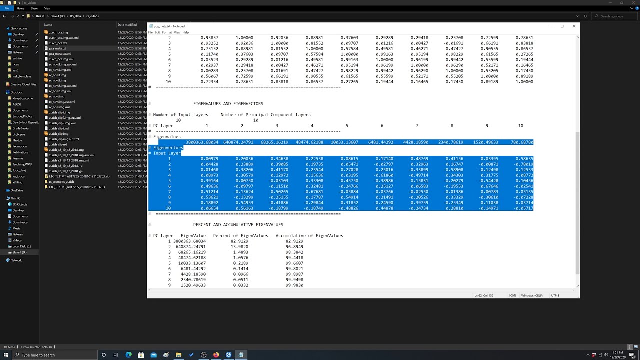 ArcGIS Pro: Image Principle Component Analysis (PCA)