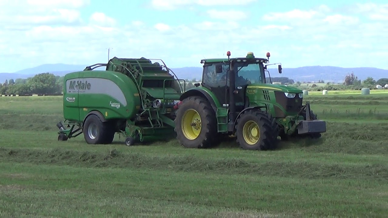 One Pass Silage Baling and Wrapping Part 1.