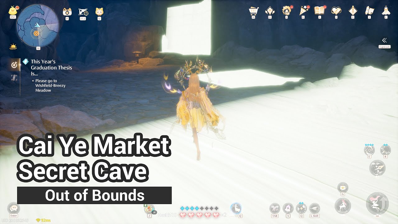 Infinity Nikki 2.2 Out of Bounds: Secret Cave near Cai Ye Market (please see description!)