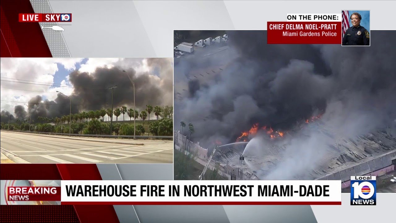 Miami Gardens police chief urges safety following Northwest Miami-Dade warehouse fire