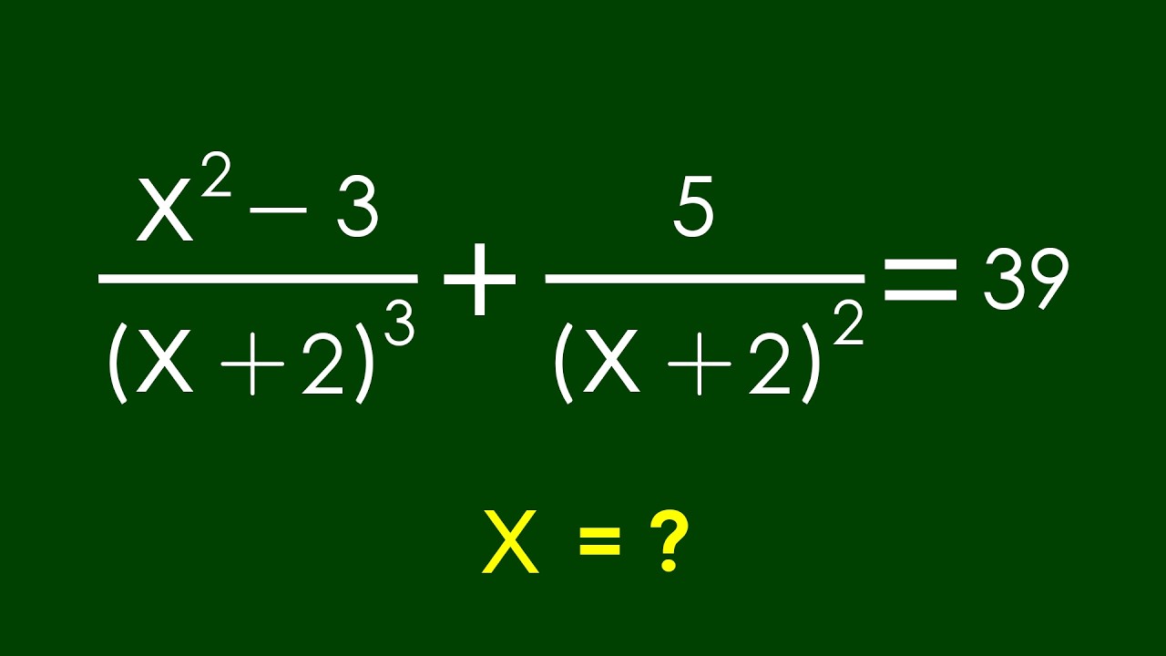Интересная алгебраическая задача | Математическая олимпиада x = ?