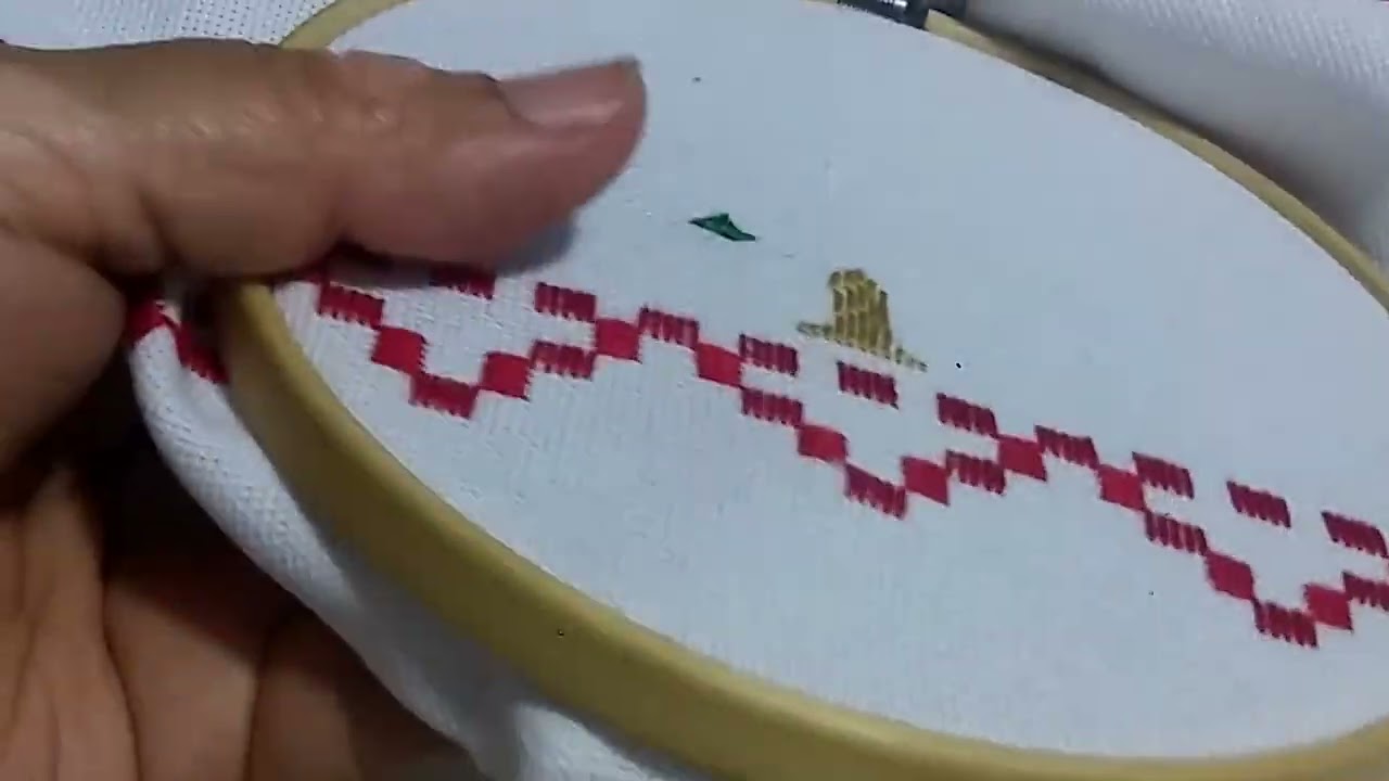 Bordado Hardanger Navidad. Mantel Parte 7 🎄🎄