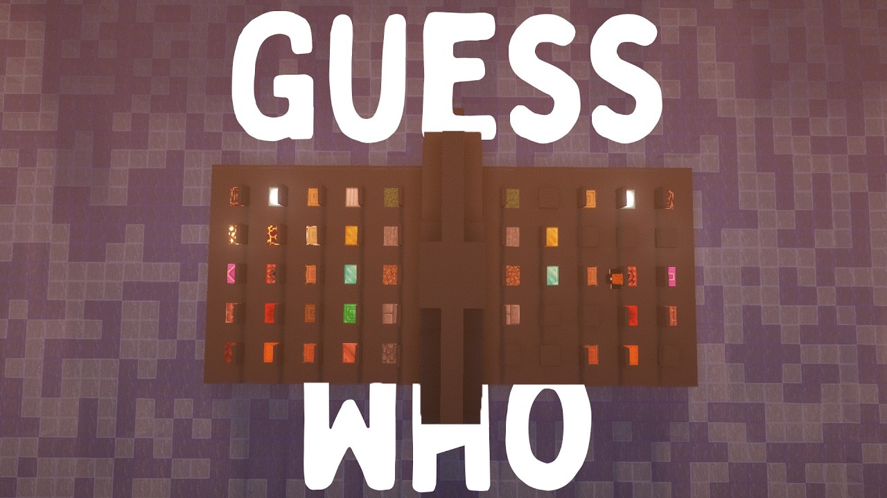 Playing Guess Who in Minecraft