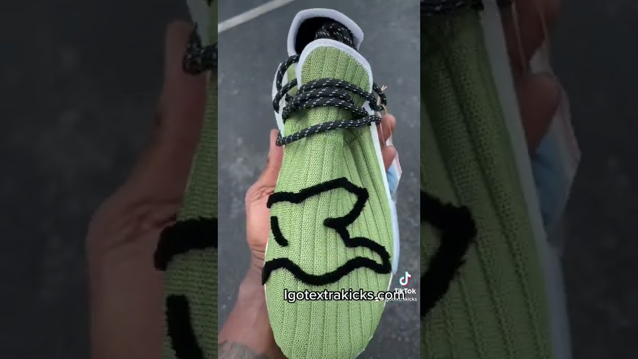 Adidas NMD Hu Pharrell x BBC &ldquo;Dog Green&rdquo; Igotextrakicks.com #youtubeshorts #subscribe #newvideo