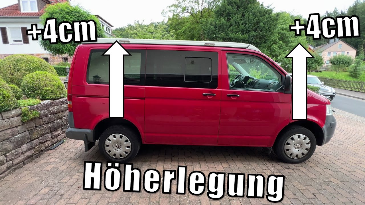 VW T5 Höherlegung + Neue Dämpfer verbauen