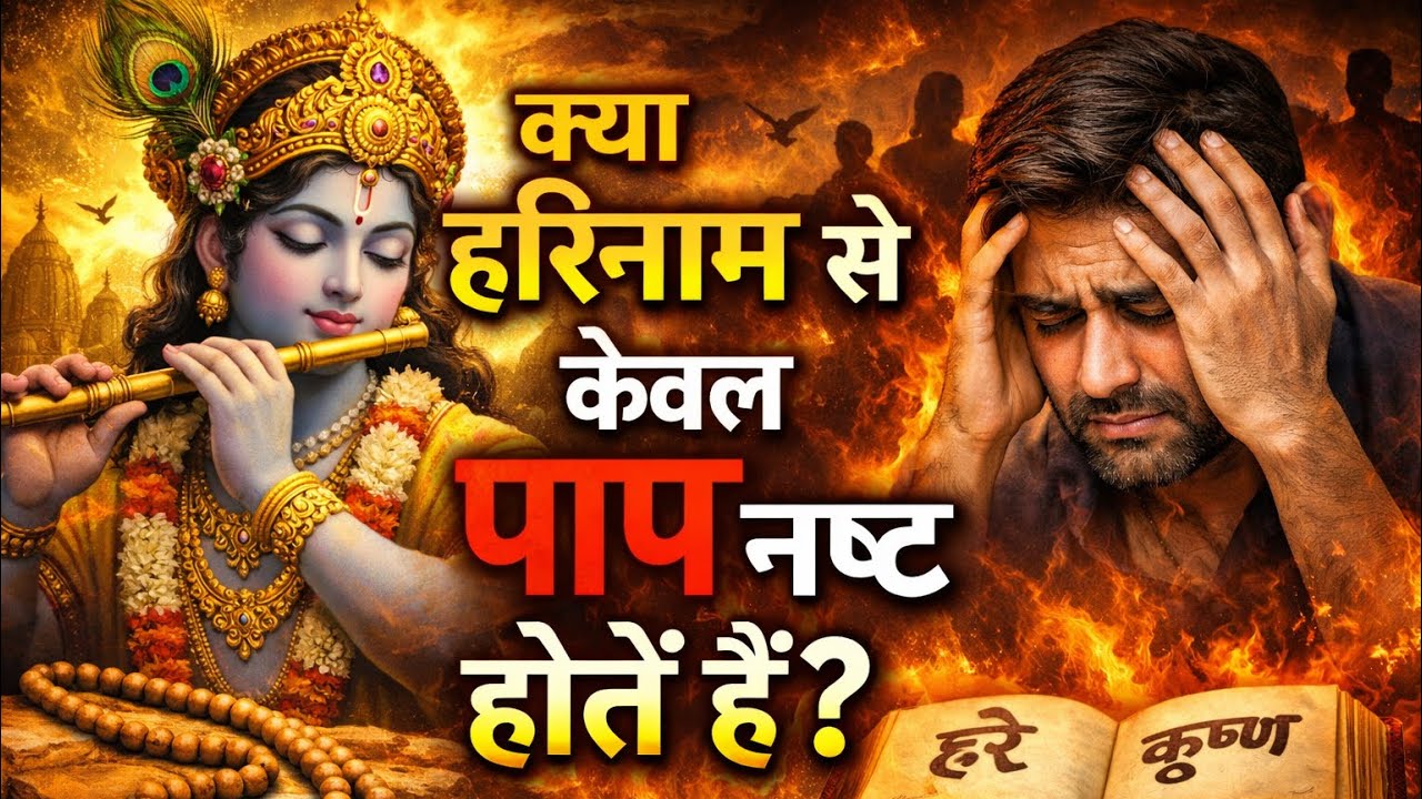 क्या हरिनाम से केवल पाप नष्ट होतें हैं? । श्रीमान ऋषिकेशप्रिय दास 