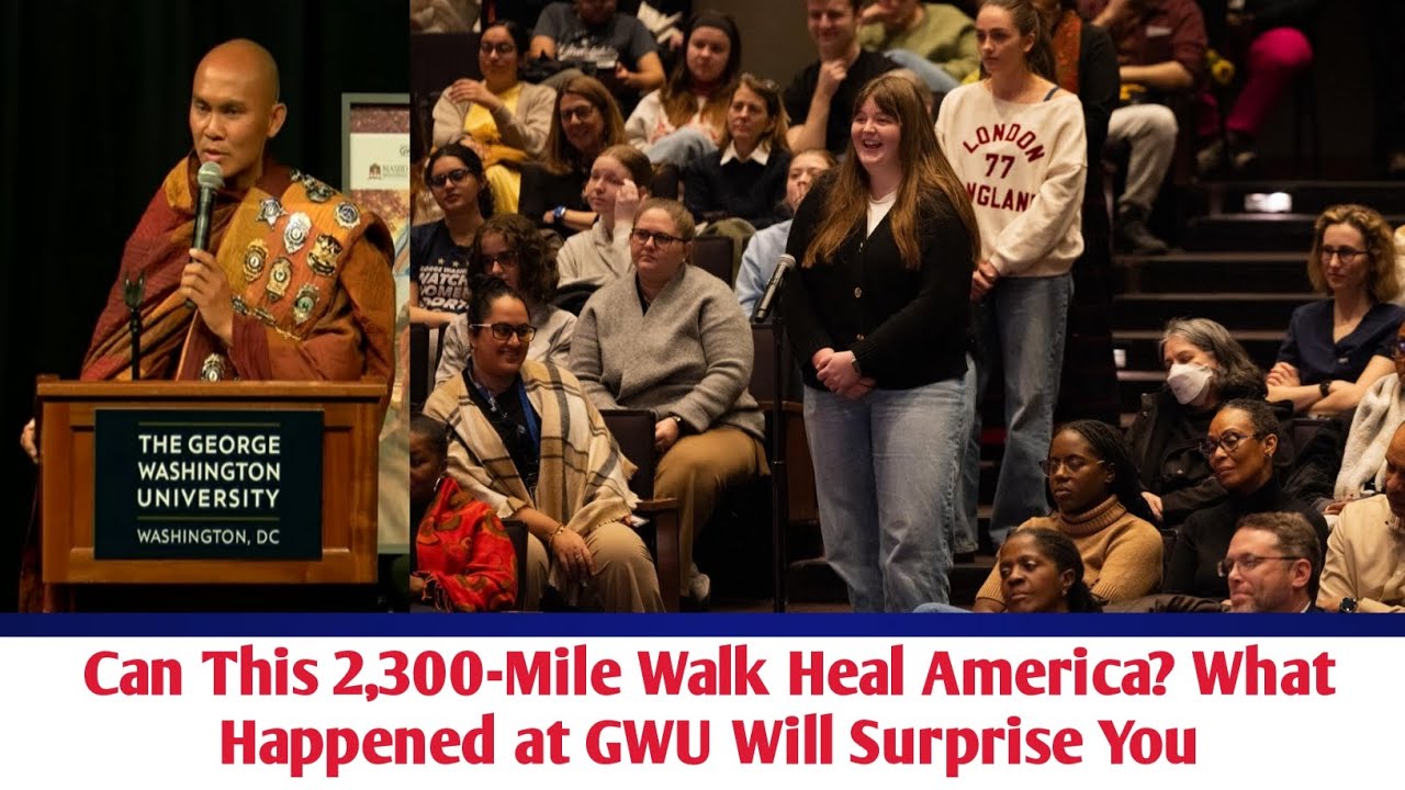 Can This 2,300-Mile Walk Heal America? What Happened at GWU Will Surprise You🕊️ |Mindfulness 