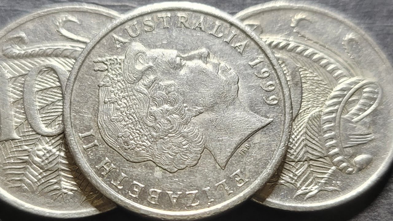 Australia 1999 10 Cent Coin Varieties