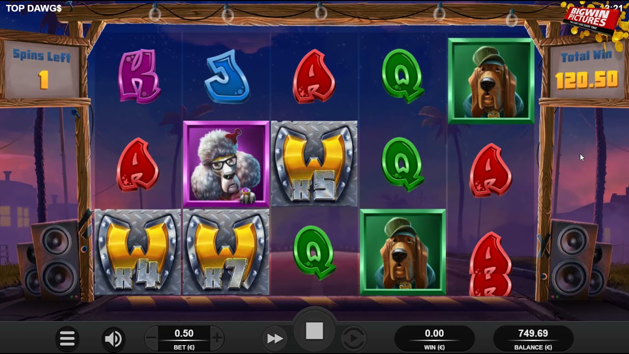 Top Dawg$ Slot - MEGA Big Win Free Spins!