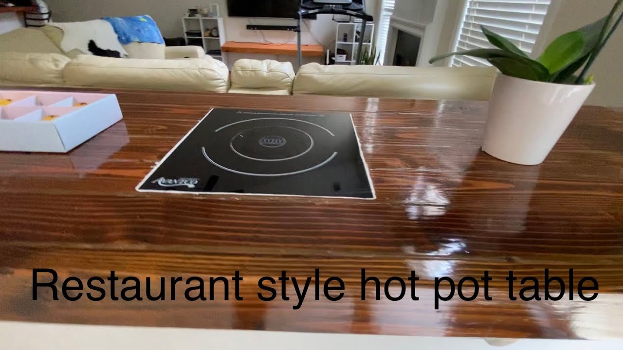how to make hotpot table at home./diy hotpot table