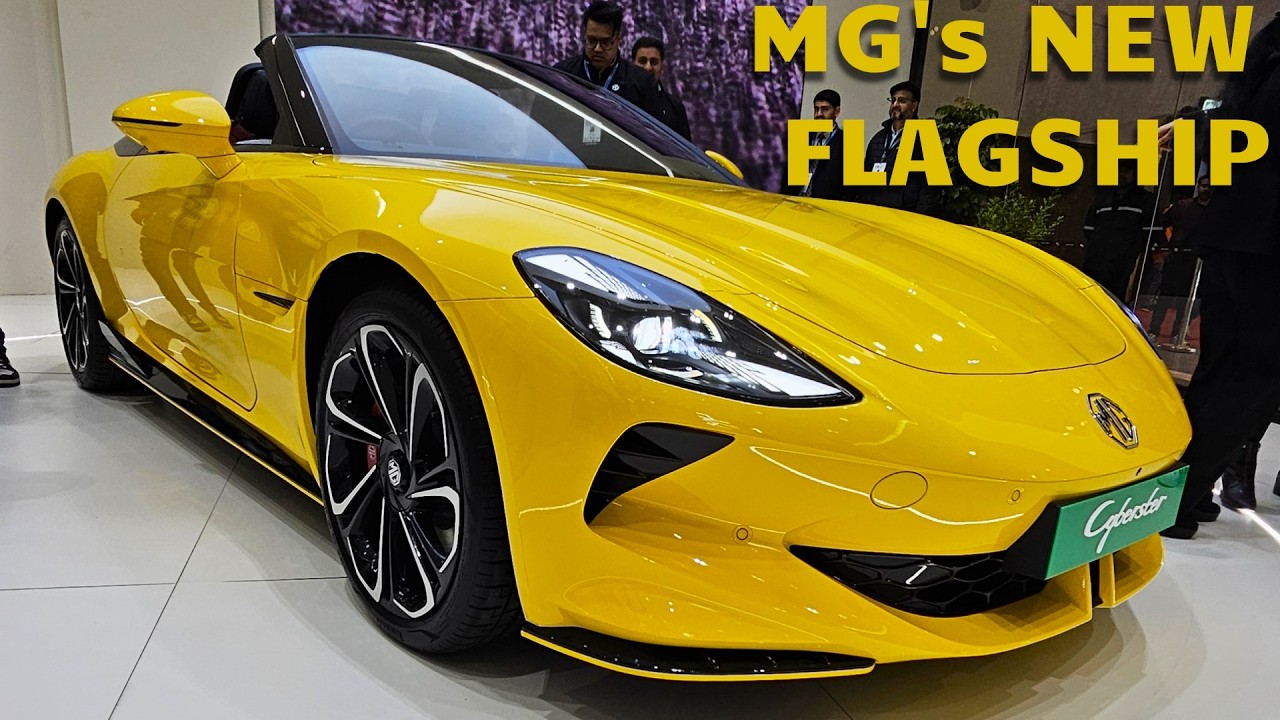Auto Expo 2025: MG Cyberster Unveiled &ndash; Futuristic Electric Sports Car!