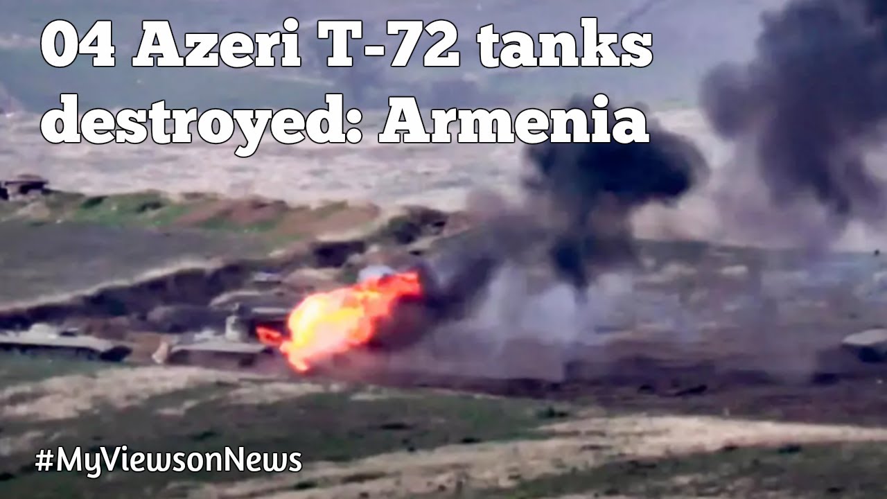 Armenia releases footage of hitting T-72 tanks of Azerbaijan