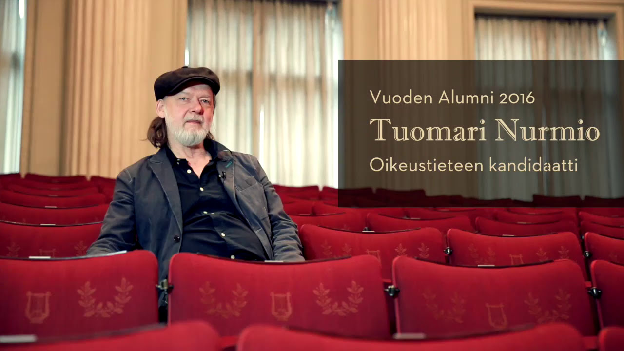 Tuomari Nurmio – Vuoden Alumni 2016 | Helsingin yliopisto