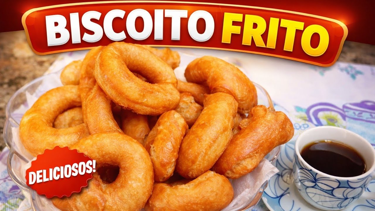 O MELHOR BISCOITO FRITO de TRIGO SUPER SEQUINHO e econômico, receita de vó Receitas Késsia Estorari