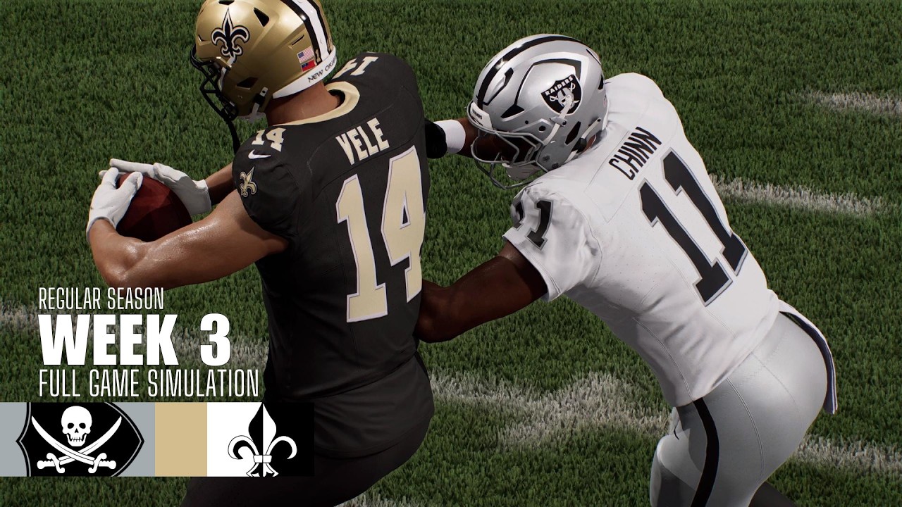 Raiders vs. Saints | 2026 Season Week 3 | Madden NFL 27 Simulation