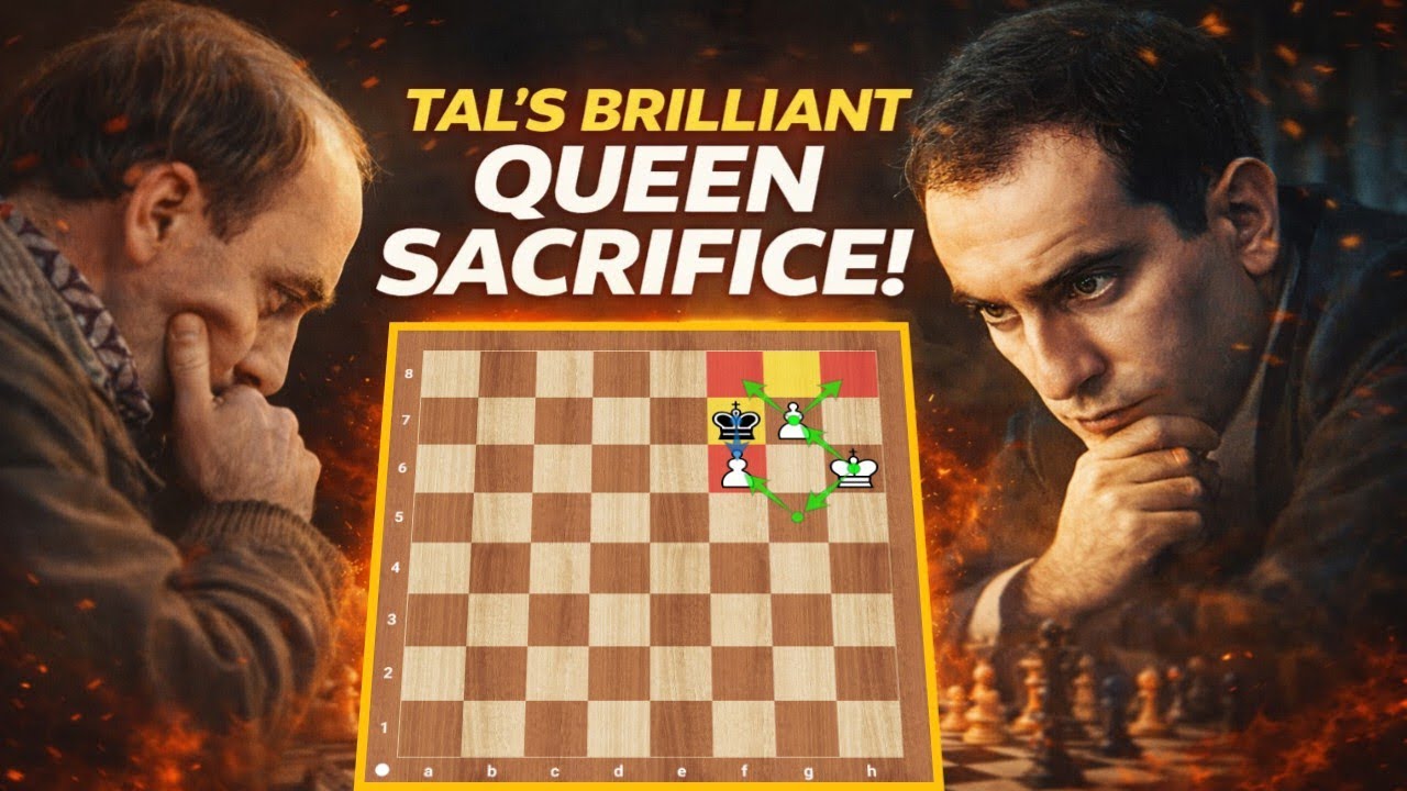 Tal’s Brilliant Queen Sacrifice Ignites A Ruthless Attack And Forces A Stunning Checkmate Finale