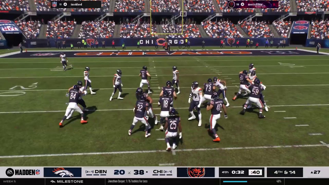 MADDEN26 IML TV iacoblood S3 WEEK 5 Broncos VS  Bears
