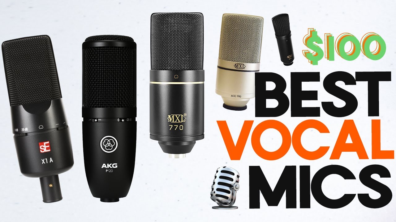 Best $100 Vocal Microphones [Condenser Mic Shootout - AKG, MXL, SE Electronics]