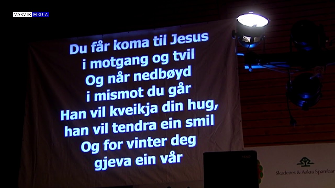(3750) FELLESSANG: Du får koma til Jesus (TEKSTET)
