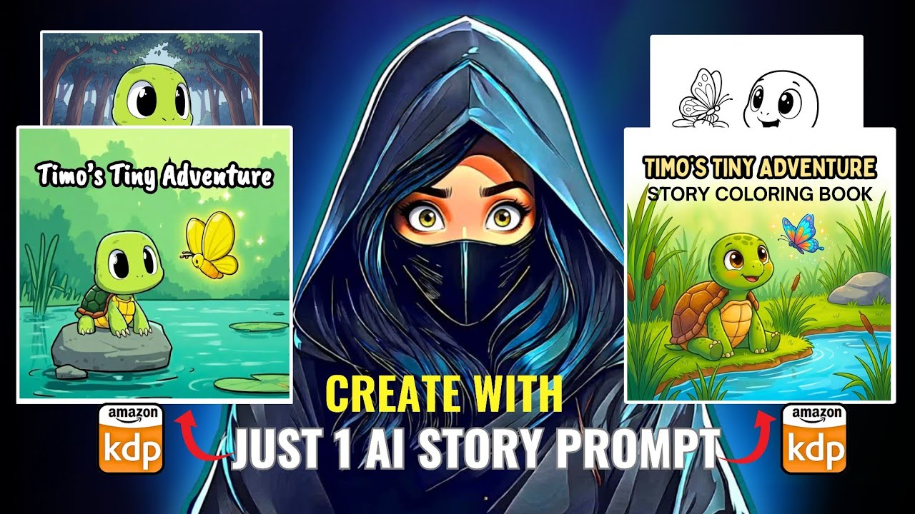 1 Story Idea → 2 Profitable KDP Products  (children's Book + Coloring Book) | Using AI