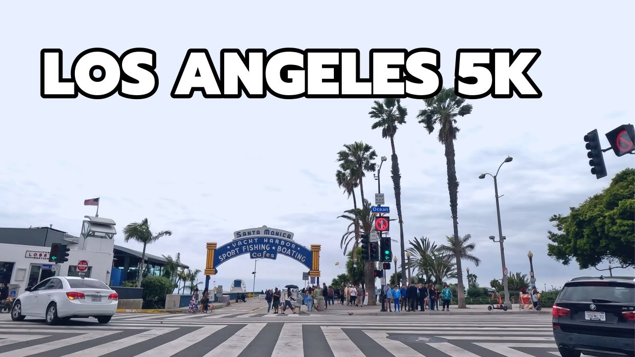5K Driving Tour🚙Los Angeles 🌴Beverly Hills to Santa Monica Beach