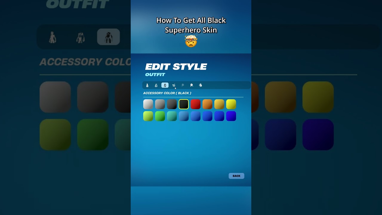 How To Get All Black Superhero Skin 🤯 #kevinfn #fortnite #fortniteclips