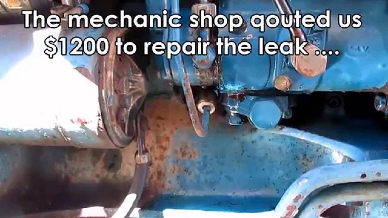 Ford Tractor Leaking Fuel Pump DIY Temp Fix