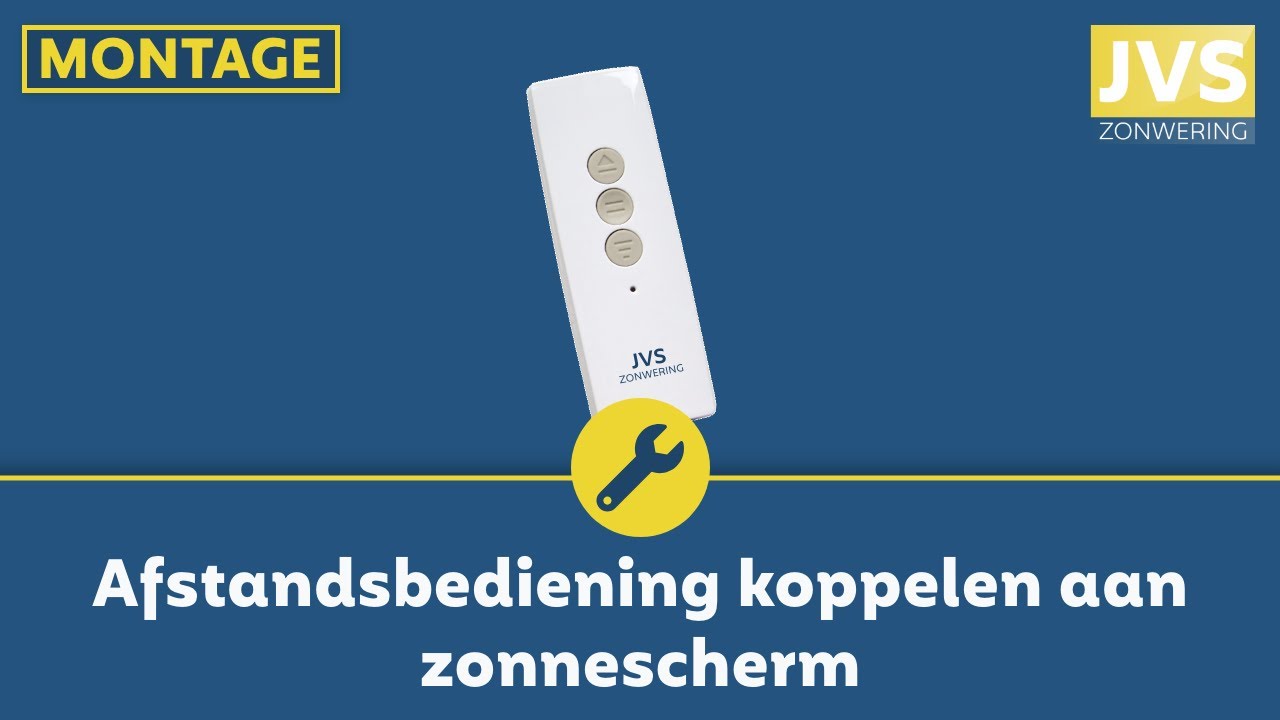[Montage] Afstandsbediening koppelen aan zonnescherm