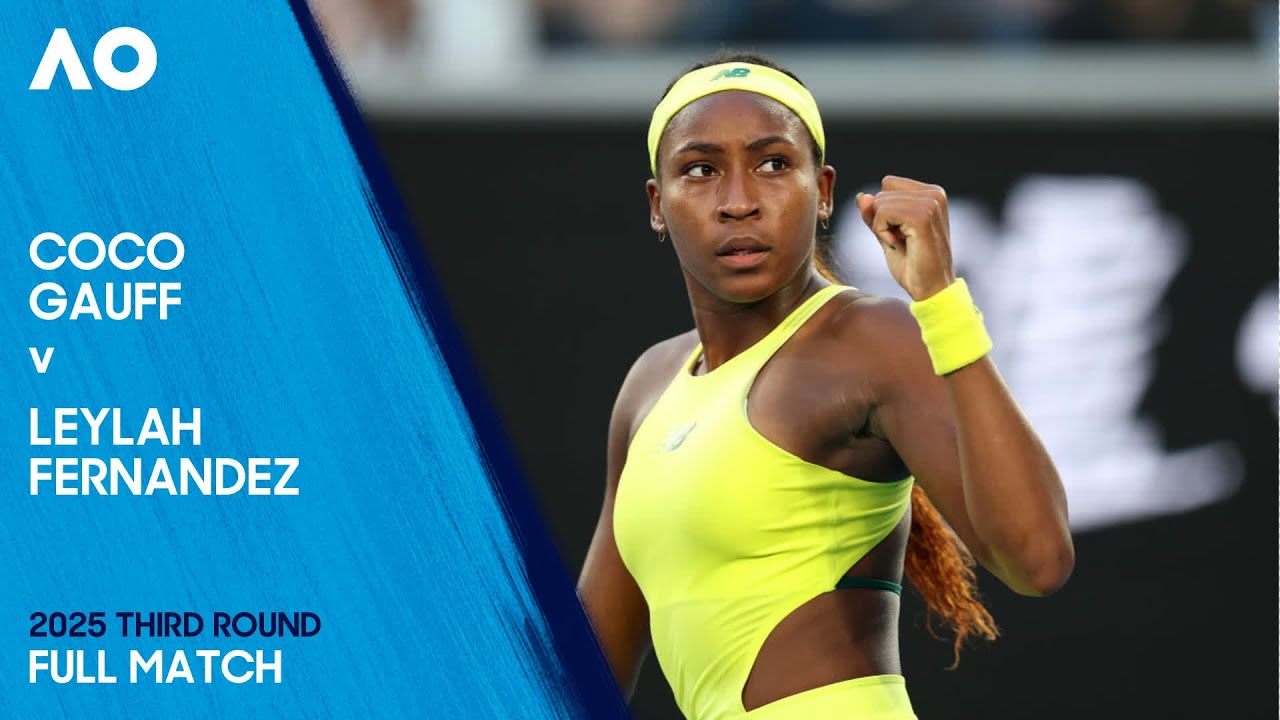 Coco Gauff v Leylah Fernandez Full Match | Australian Open 2025 Third Round