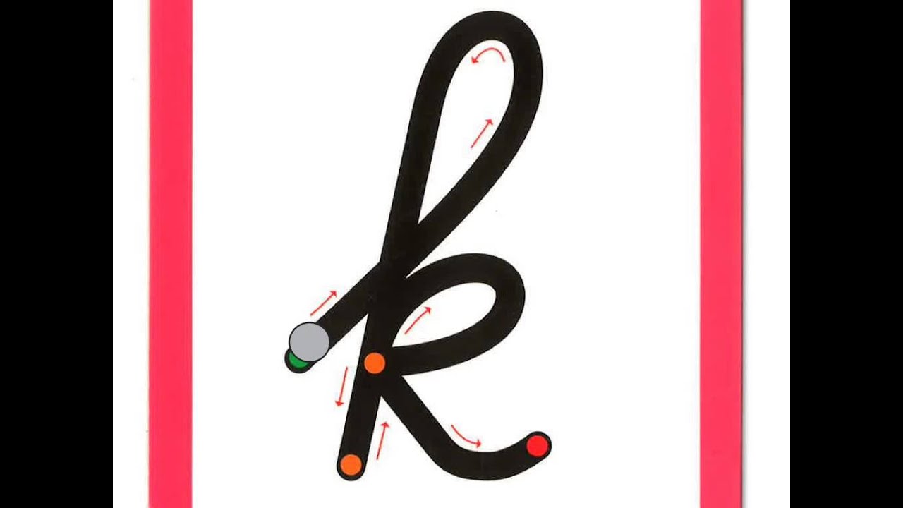 schrijfletter k