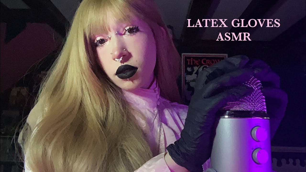 Latex Gloves & Fluffy Gloves ASMR | Mic Rubbing, Hand Sounds, Whispering